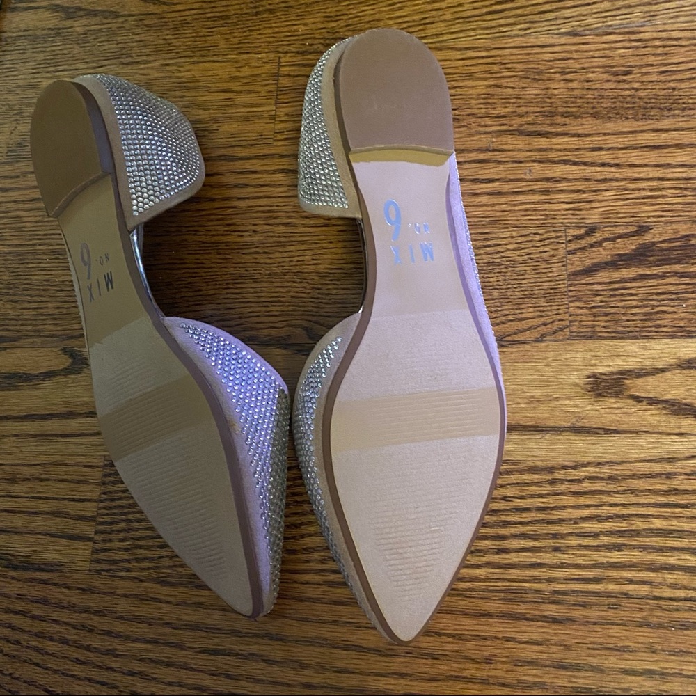 Mix No. 6 Rhinestone Pointy Toe Flat - Picture 3 of 4